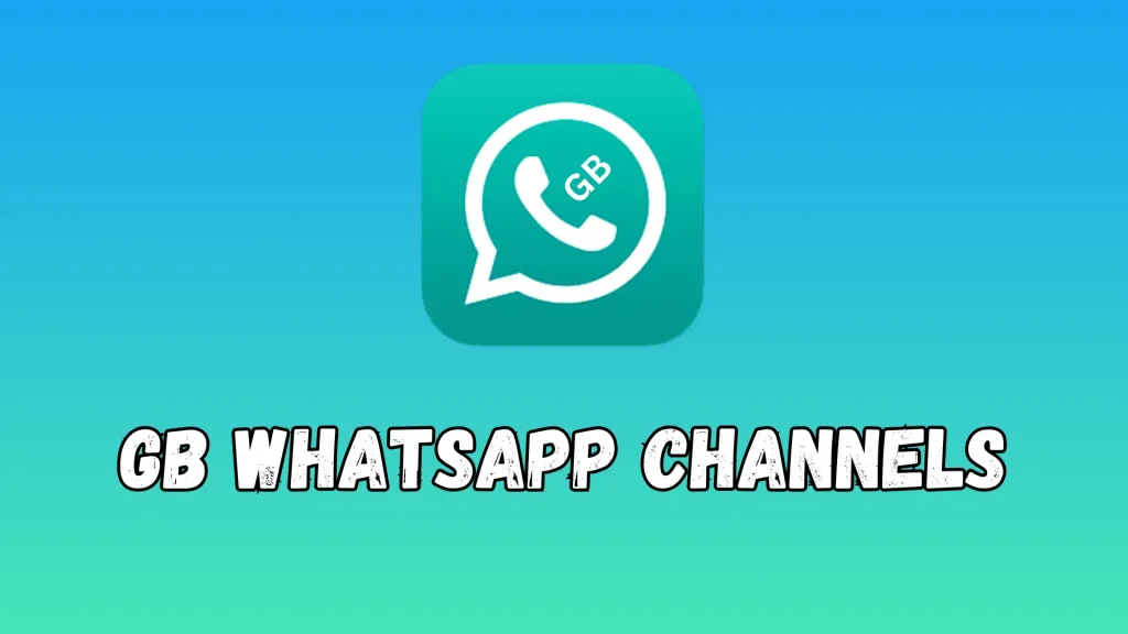 GB Whatsapp Channels text with logo 