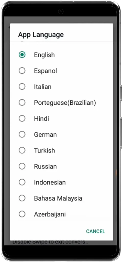 How to change language of GB WhatsApp 3 different languages