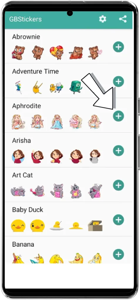 How to add stickers in GB WhatsApp 2026 7 gbstickers add button