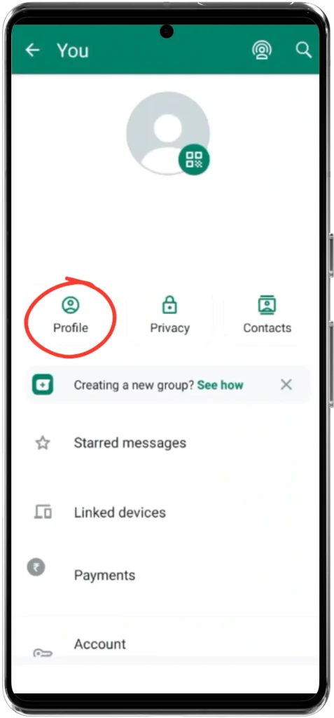 profile option
