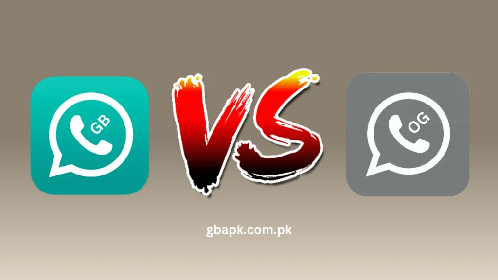 GB WhatsApp VS the OG WhatsApp image